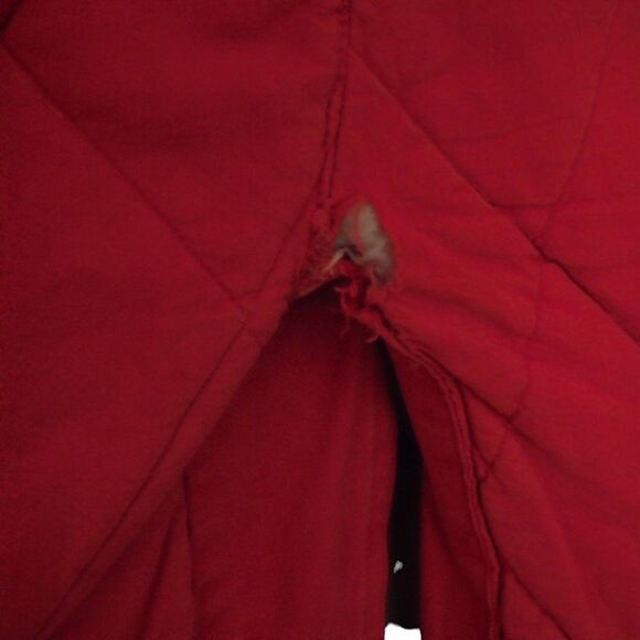 Vintage Long Canvas Cotton Barn Coat Field Chore Lined Insulated Pink Sz Small - Picture 10 of 10